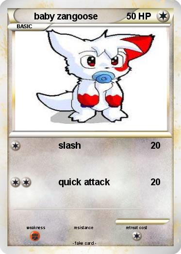 Pokemon baby zangoose