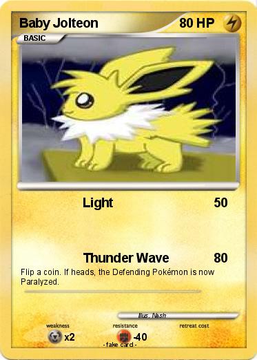 Pokemon Baby Jolteon