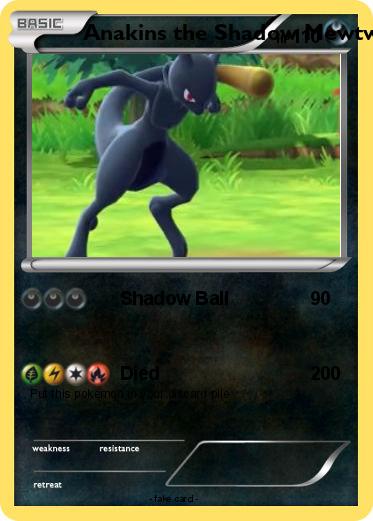 Pokemon Anakins the Shadow Mewtwo
