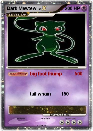 Pokemon Dark Mewtew