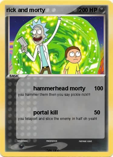 Pokemon rick and morty