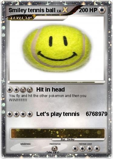 Pokemon Smiley tennis ball