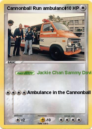 Pokemon Cannonball Run ambulance