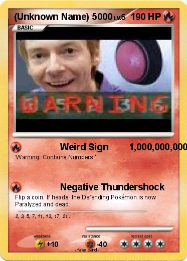 Pokemon (Unknown Name) 5000