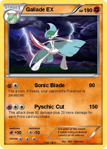 Pokemon Gallade EX