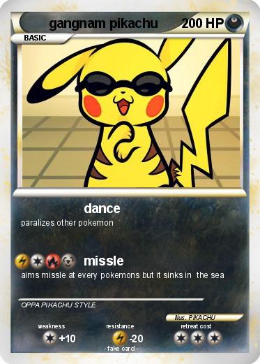Pokemon gangnam pikachu