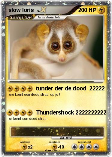 Pokemon slow loris