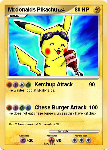Pokemon Mcdonalds Pikachu