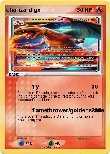 Pokemon charizard gx