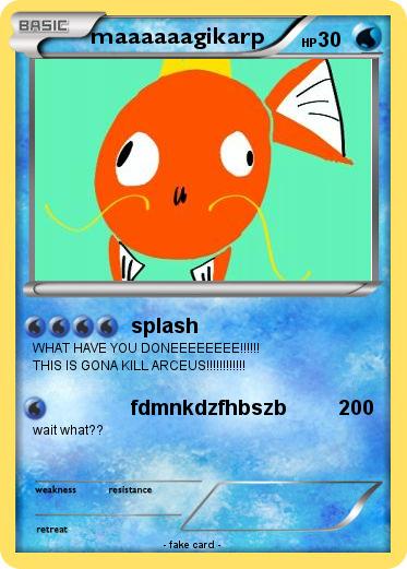 Pokemon maaaaaagikarp