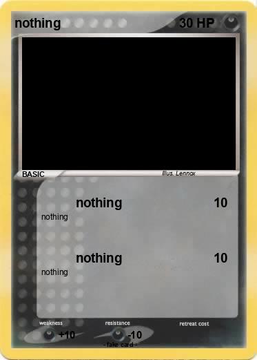 Pokemon nothing