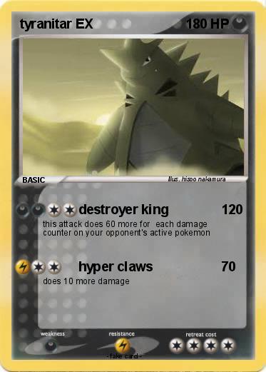 Pokemon tyranitar EX