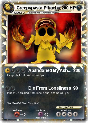 Pokemon Creepypasta Pikachu
