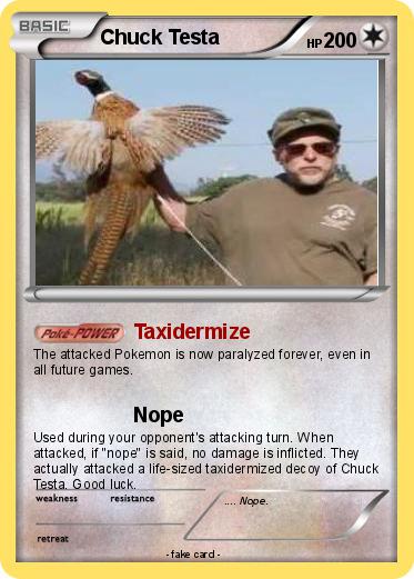 Pokemon Chuck Testa