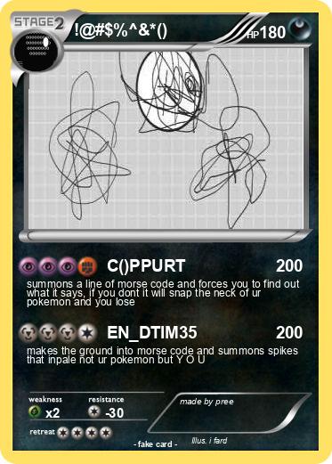 Pokemon !@#$%^&*()
