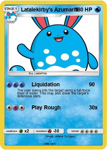 Pokemon Latalekirby's Azumarill