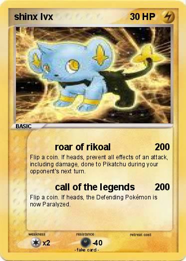 Pokemon shinx lvx