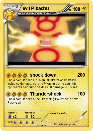 Pokemon evil Pikachu