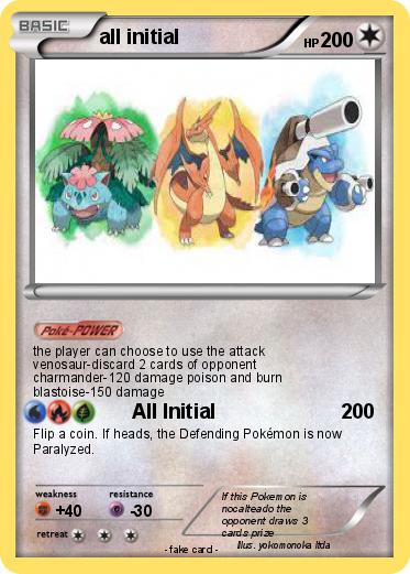 Pokemon all initial