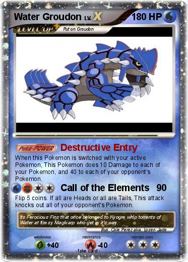 Pokemon Water Groudon