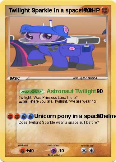 Pokemon Twilight Sparkle in a space suit