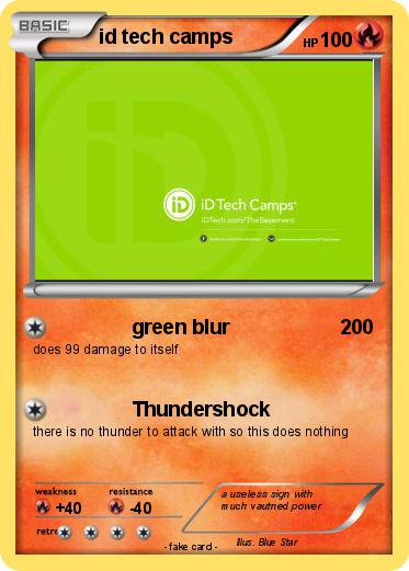 Pokemon id tech camps