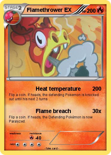 Pokemon Flamethrower EX
