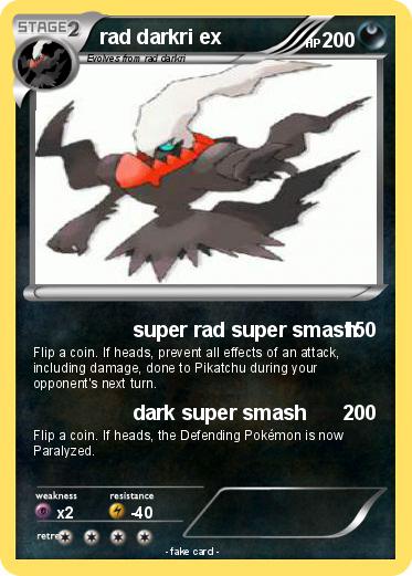 Pokemon rad darkri ex