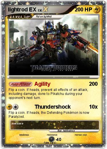 Pokemon lightrod EX