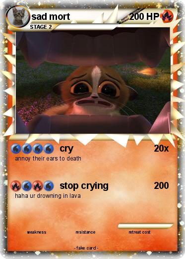 Pokemon sad mort