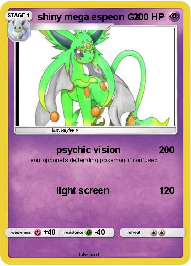 Pokemon shiny mega espeon GX
