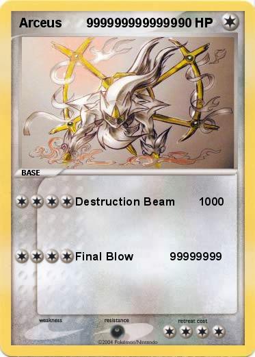 Pokemon Arceus       9999999999999