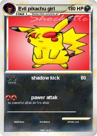 Pokemon Evil pikachu girl