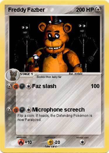Pokemon Freddy Fazber