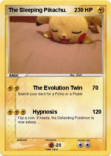 Pokemon The Sleeping Pikachu.     2