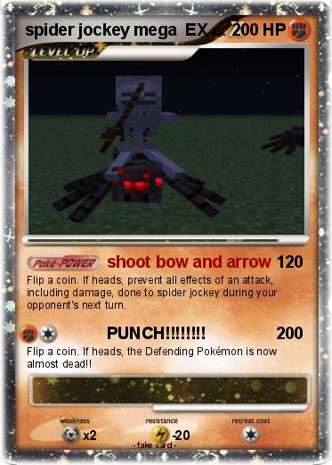 Pokemon spider jockey mega  EX