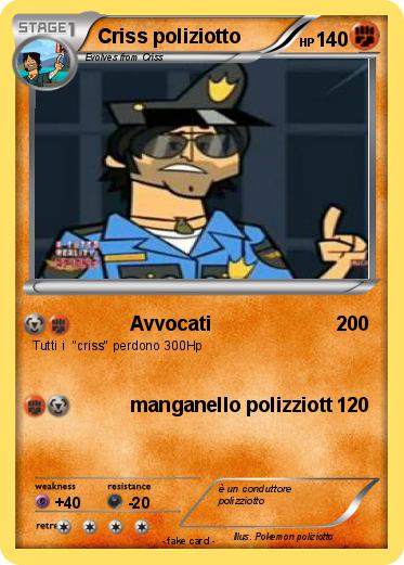 Pokemon Criss poliziotto