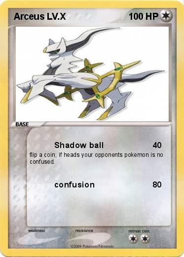 Pokemon Arceus LV.X