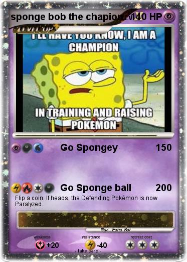Pokemon sponge bob the chapion