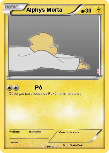 Pokemon Alphys Morta