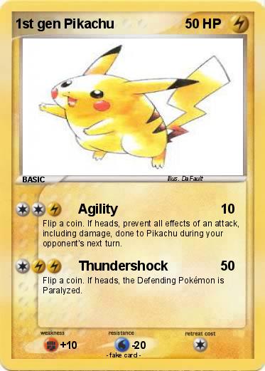 Pokemon 1st gen Pikachu