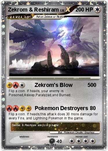 Pokemon Zekrom & Reshiram