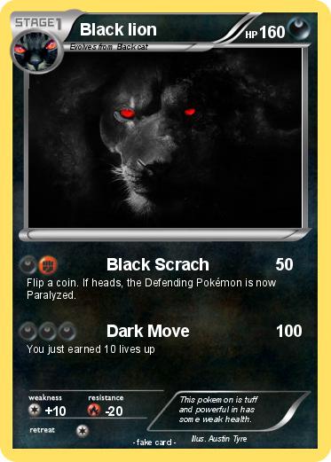 Pokemon Black lion