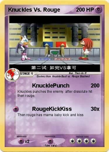 Pokemon Knuckles Vs. Rouge