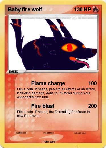 Pokemon Baby fire wolf
