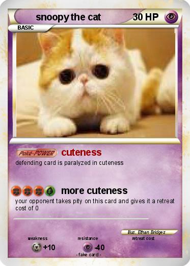 Pokemon snoopy the cat
