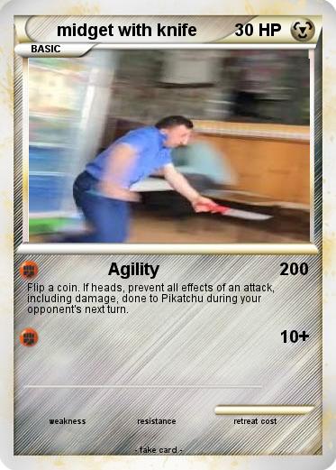 Pokemon midget with knife