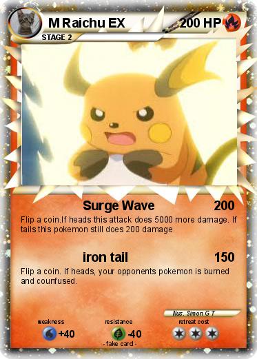 Pokemon M Raichu EX