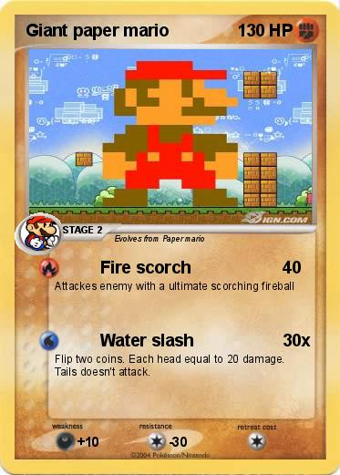 Pokemon Giant paper mario