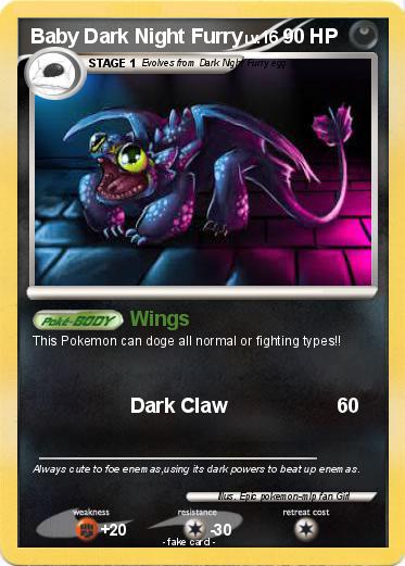 Pokemon Baby Dark Night Furry